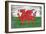 Wales Country Flag - Barnwood Painting-Lantern Press-Framed Art Print