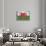 Wales Country Flag - Barnwood Painting-Lantern Press-Art Print displayed on a wall