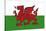 Wales Country Flag - Letterpress-Lantern Press-Stretched Canvas