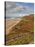 Wales, Glamorgan, Gower Peninsula, Rhossilli Bay, UK-Gavin Hellier-Stretched Canvas