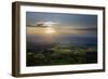 Wales landscape with setting sun-Charles Bowman-Framed Photographic Print