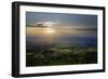 Wales landscape with setting sun-Charles Bowman-Framed Photographic Print