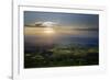 Wales landscape with setting sun-Charles Bowman-Framed Photographic Print