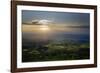 Wales landscape with setting sun-Charles Bowman-Framed Photographic Print