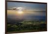 Wales landscape with setting sun-Charles Bowman-Framed Photographic Print