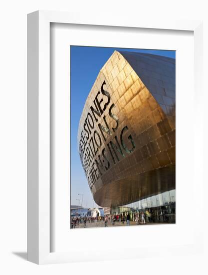 Wales Millennium Centre, Cardiff Bay, Cardiff, South Glamorgan, Wales, United Kingdom, Europe-Neale Clark-Framed Photographic Print