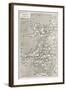 Wales Old Map. Created By Erhard And Duguay-Trouin, Published On Le Tour Du Monde, Paris, 1867-marzolino-Framed Art Print