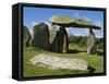 Wales, Pembrokeshire, the Site of the Ancient Neolithic Dolmen at Pentre Ifan, Wales's Most Famous -John Warburton-lee-Framed Stretched Canvas