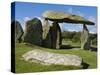 Wales, Pembrokeshire, the Site of the Ancient Neolithic Dolmen at Pentre Ifan, Wales's Most Famous -John Warburton-lee-Stretched Canvas