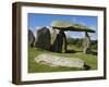 Wales, Pembrokeshire, the Site of the Ancient Neolithic Dolmen at Pentre Ifan, Wales's Most Famous -John Warburton-lee-Framed Photographic Print