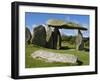 Wales, Pembrokeshire, the Site of the Ancient Neolithic Dolmen at Pentre Ifan, Wales's Most Famous -John Warburton-lee-Framed Photographic Print