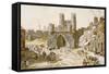 Walgate Bar, York-Louise Rayner-Framed Stretched Canvas