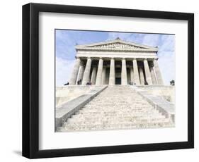 Walhalla or Walhalla Temple Near Donaustauf in Bavaria, Germany-Martin Zwick-Framed Photographic Print