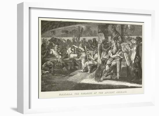 Walhalla, the Paradise of the Ancient Germans-null-Framed Giclee Print