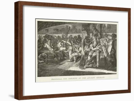 Walhalla, the Paradise of the Ancient Germans-null-Framed Giclee Print