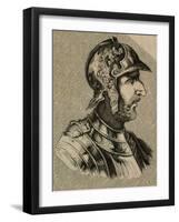 Walia or Valia, King of the Visigoths from 415-419-null-Framed Giclee Print