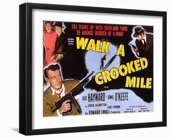 Walk a Crooked Mile, 1948-null-Framed Art Print