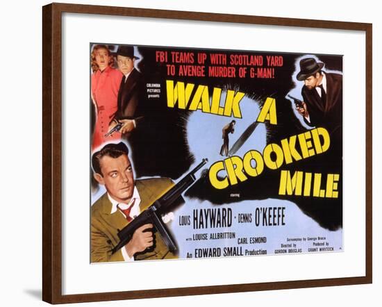 Walk a Crooked Mile, 1948-null-Framed Art Print