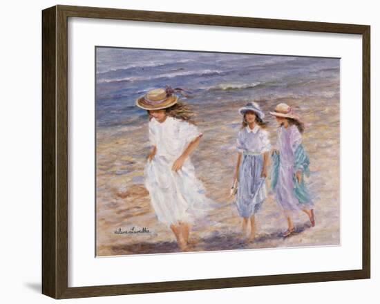 Walk at the Sea-Hélène Léveillée-Framed Art Print