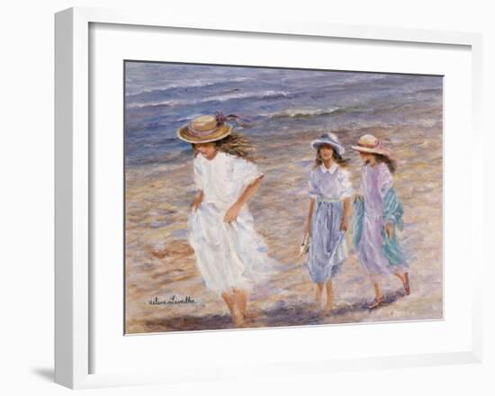 Walk at the Sea-Hélène Léveillée-Framed Art Print