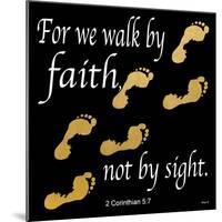 Walk By Faith 2-Alonza Saunders-Mounted Art Print