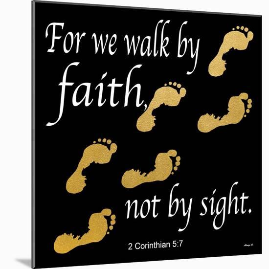 Walk By Faith 2-Alonza Saunders-Mounted Art Print