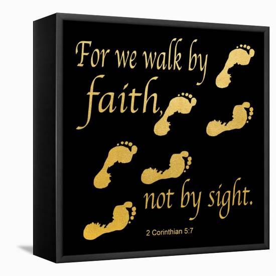 Walk By Faith 3-Alonza Saunders-Framed Stretched Canvas