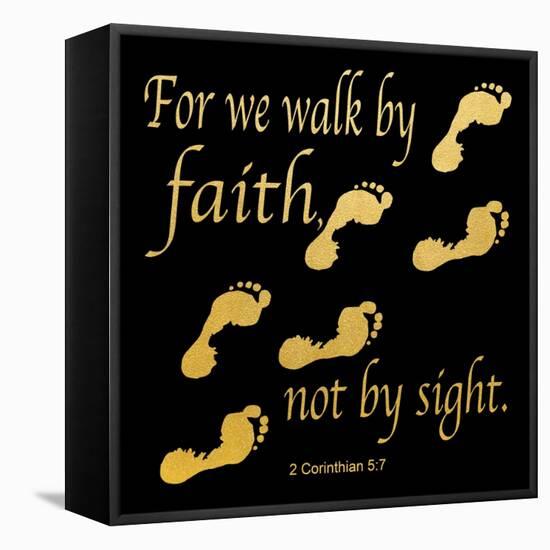 Walk By Faith 3-Alonza Saunders-Framed Stretched Canvas