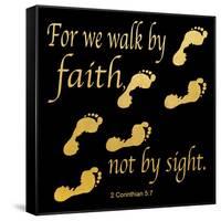 Walk By Faith 3-Alonza Saunders-Framed Stretched Canvas