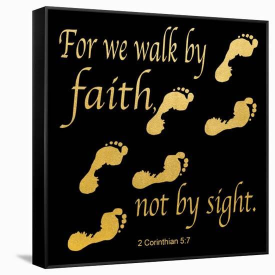 Walk By Faith 3-Alonza Saunders-Framed Stretched Canvas