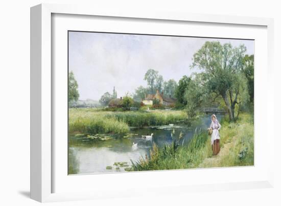 Walk by the River-Ernest Walbourn-Framed Giclee Print