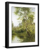 Walk Down by the River-Ernest Parton-Framed Giclee Print