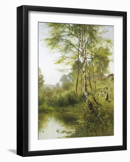 Walk Down by the River-Ernest Parton-Framed Giclee Print