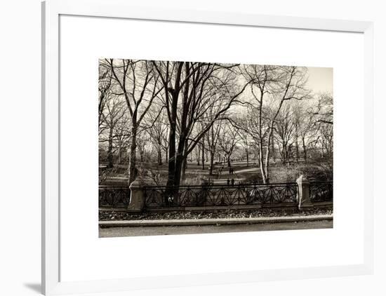 Walk in Central Park-Philippe Hugonnard-Framed Art Print