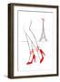 Walk In Paris-Martina Pavlova-Framed Art Print