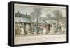Walk in Royal Palace Garden-Pier Francesco Cittadini-Framed Stretched Canvas