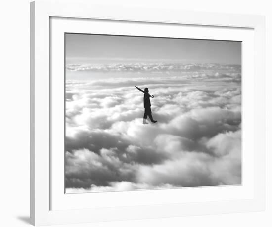 Walk in the Clouds-Urban Cricket-Framed Art Print