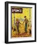 "Walk in the Forest" Saturday Evening Post Cover, October 18, 1952-John Clymer-Framed Giclee Print