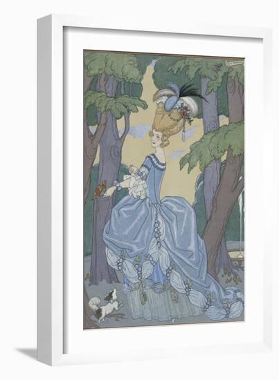 Walk in the Forest-Georges Barbier-Framed Giclee Print