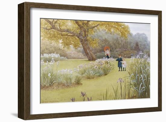 Walk in the Garden-Frederick Hamilton Jackson-Framed Giclee Print