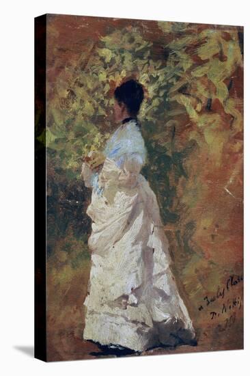 Walk in the Garden-Giuseppe De Nittis-Stretched Canvas