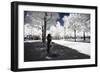 Walk in the Jardin des Tuileries - In the Style of Oil Painting-Philippe Hugonnard-Framed Giclee Print