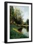 Walk in the Park. 1895-Peder Moensted-Framed Giclee Print