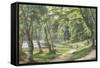 Walk in the Park, Copenhagen-Carsten Henrichsen-Framed Stretched Canvas