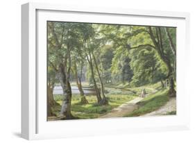 Walk in the Park, Copenhagen-Carsten Henrichsen-Framed Giclee Print