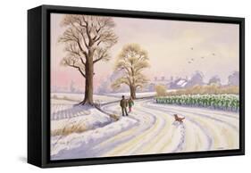 Walk in the Snow-Lavinia Hamer-Framed Stretched Canvas