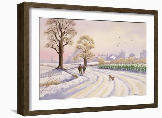 Walk in the Snow-Lavinia Hamer-Framed Giclee Print