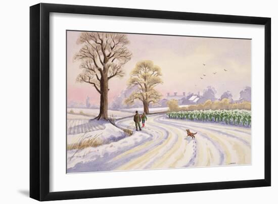 Walk in the Snow-Lavinia Hamer-Framed Giclee Print