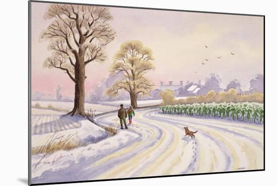 Walk in the Snow-Lavinia Hamer-Mounted Giclee Print