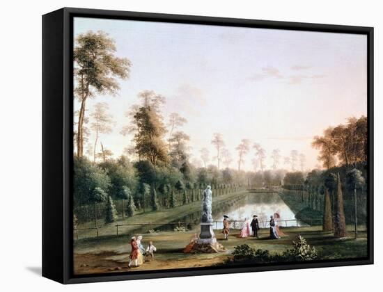 Walk in Zoological Gardens-Jacob Philipp Hackert-Framed Stretched Canvas